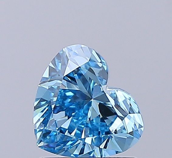 Loose Diamond - HEART 1.0ct Fancy Vivid Blue VVS2: Loose Diamond - HEART 1.0ct Fancy Vivid Blue VVS2 Source: This is a real non-mined Diamond that has been grown in a lab Shape: HEART Carats: 1.0 Color: Fancy Vivid Blue Certification: IGI Video: