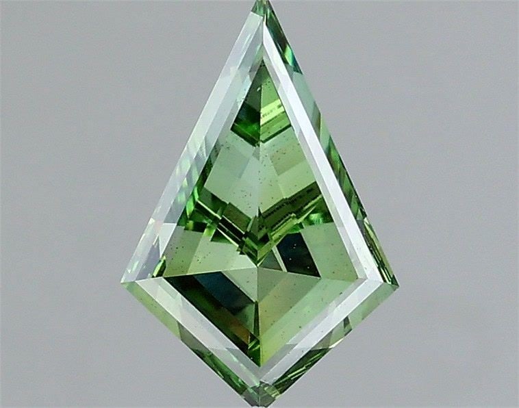 Loose Diamond - KITE 1.0ct Fancy Vivid Green VS2: Loose Diamond - KITE 1.0ct Fancy Vivid Green VS2 Source: This is a real non-mined Diamond that has been grown in a lab Shape: KITE Carats: 1.0 Color: Fancy Vivid Green Certification: IGI Video: