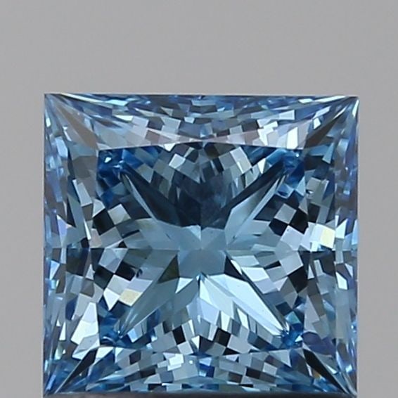 Loose Diamond - PRINCESS 1.0ct Fancy Vivid Blue VS2: Loose Diamond - PRINCESS 1.0ct Fancy Vivid Blue VS2 Source: This is a real non-mined Diamond that has been grown in a lab Shape: PRINCESS Carats: 1.0 Color: Fancy Vivid Blue Certification: IGI Video: