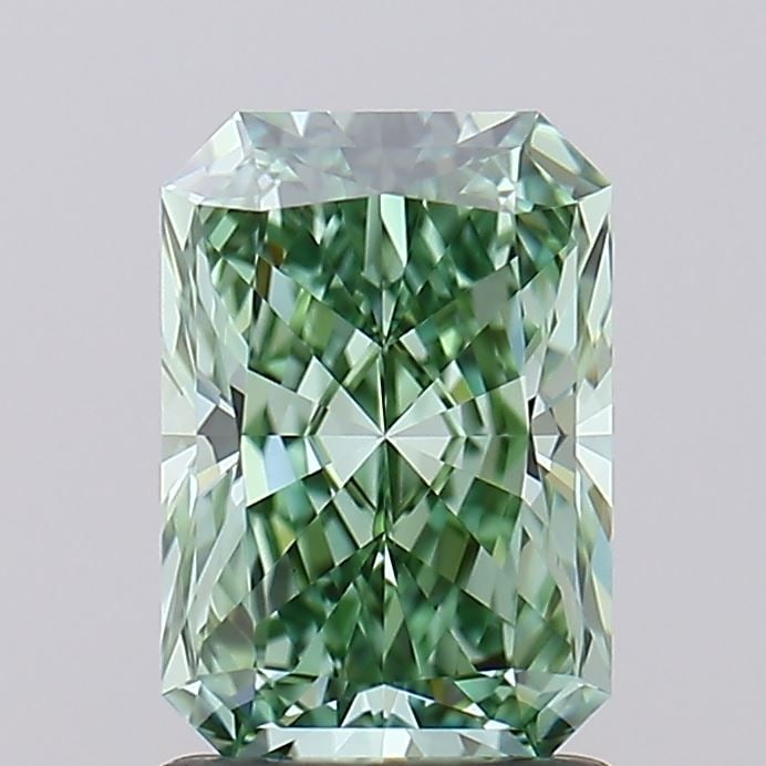 Loose Diamond - RADIANT 1.35ct Fancy Vivid Green IF: Loose Diamond - RADIANT 1.35ct Fancy Vivid Green IF Source: This is a real non-mined Diamond that has been grown in a lab Shape: RADIANT Carats: 1.35 Color: Fancy Vivid Green Certification: IGI Video: