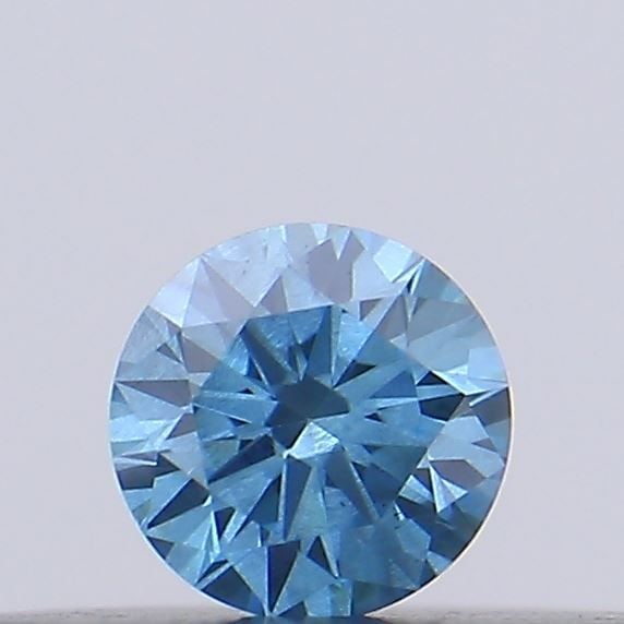 Loose Diamond - ROUND 0.12ct Fancy Vivid Blue SI1 (1 of 1)