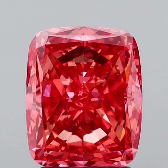 Loose Diamond - CUSHION MODIFIED 3.1ct Fancy Vivid Pink VS1: Loose Diamond - CUSHION MODIFIED 3.1ct Fancy Vivid Pink VS1 Source: This is a real non-mined Diamond that has been grown in a lab Shape: CUSHION MODIFIED Carats: 3.1 Color: Fancy Vivid Pink Certificat