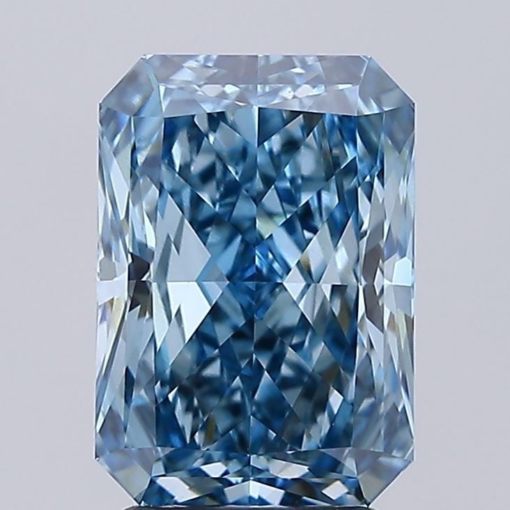 Loose Diamond - RADIANT 3.06ct Fancy Vivid Blue VS2: Loose Diamond - RADIANT 3.06ct Fancy Vivid Blue VS2 Source: This is a real non-mined Diamond that has been grown in a lab Shape: RADIANT Carats: 3.06 Color: Fancy Vivid Blue Certification: IGI Video: