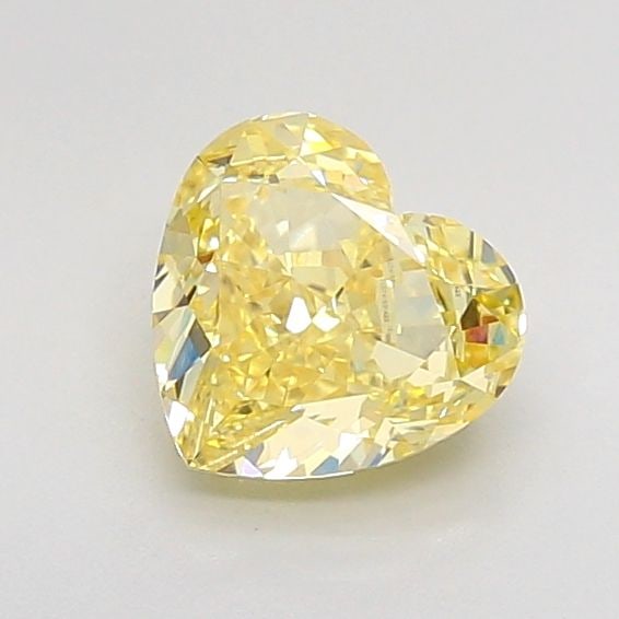 Loose Diamond - HEART 1.56ct Fancy Intense Yellow VS1: Loose Diamond - HEART 1.56ct Fancy Intense Yellow VS1 Source: This is a real non-mined Diamond that has been grown in a lab Shape: HEART Carats: 1.56 Color: Fancy Intense Yellow Certification: IGI Vid