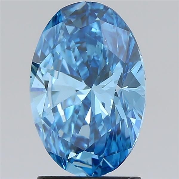 Loose Diamond - OVAL 2.02ct Fancy Vivid Blue VS2: Loose Diamond - OVAL 2.02ct Fancy Vivid Blue VS2 Source: This is a real non-mined Diamond that has been grown in a lab Shape: OVAL Carats: 2.02 Color: Fancy Vivid Blue Certification: IGI Video: