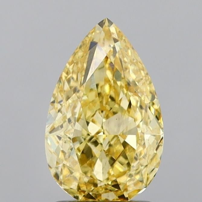 Loose Diamond - PEAR 2.01ct Fancy Yellow VS1: Loose Diamond - PEAR 2.01ct Fancy Yellow VS1 Source: This is a real non-mined Diamond that has been grown in a lab Shape: PEAR Carats: 2.01 Color: Fancy Yellow Certification: IGI Video: