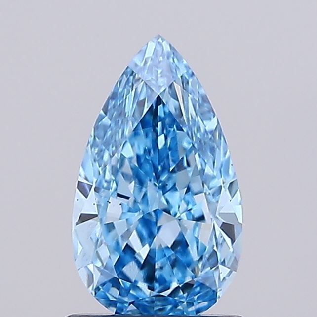 Loose Diamond - PEAR 1.13ct Fancy Vivid Blue VS1: Loose Diamond - PEAR 1.13ct Fancy Vivid Blue VS1 Source: This is a real non-mined Diamond that has been grown in a lab Shape: PEAR Carats: 1.13 Color: Fancy Vivid Blue Certification: IGI Video: