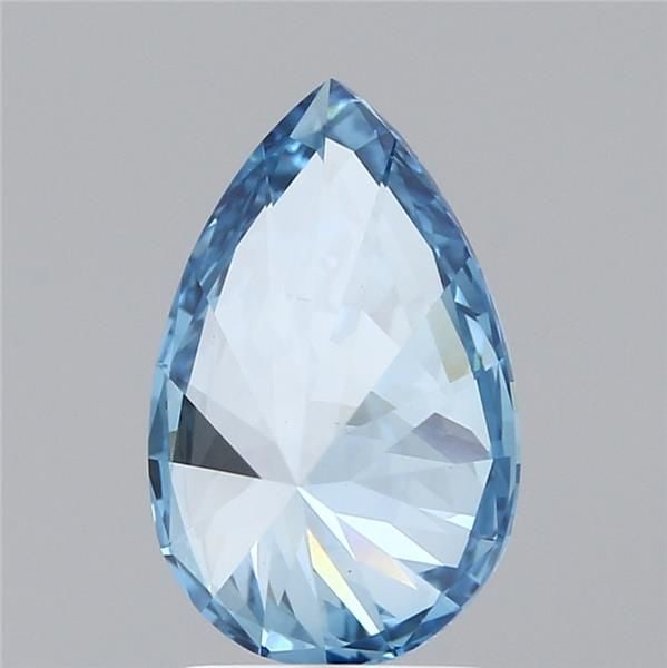 Loose Diamond - PEAR 2.4ct Fancy Vivid Blue VS1: Loose Diamond - PEAR 2.4ct Fancy Vivid Blue VS1 Source: This is a real non-mined Diamond that has been grown in a lab Shape: PEAR Carats: 2.4 Color: Fancy Vivid Blue Certification: IGI Video: