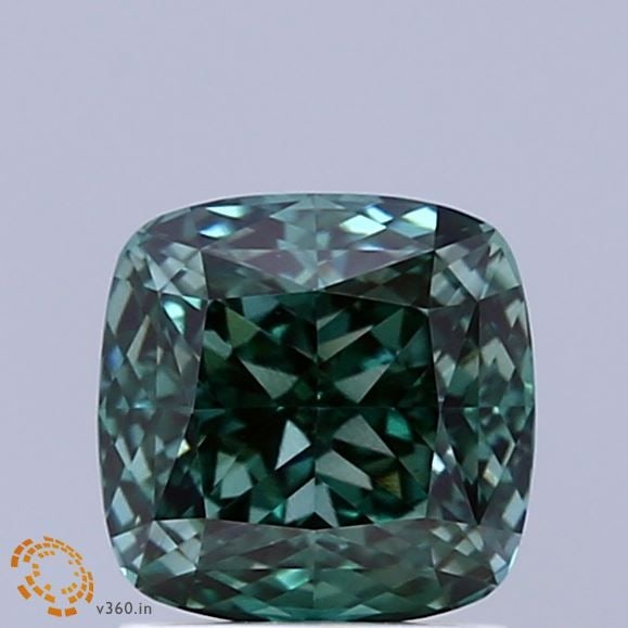 Loose Diamond - CUSHION MODIFIED 1.46ct Fancy Vivid Green VVS2: Loose Diamond - CUSHION MODIFIED 1.46ct Fancy Vivid Green VVS2 Source: This is a real non-mined Diamond that has been grown in a lab Shape: CUSHION MODIFIED Carats: 1.46 Color: Fancy Vivid Green Certi