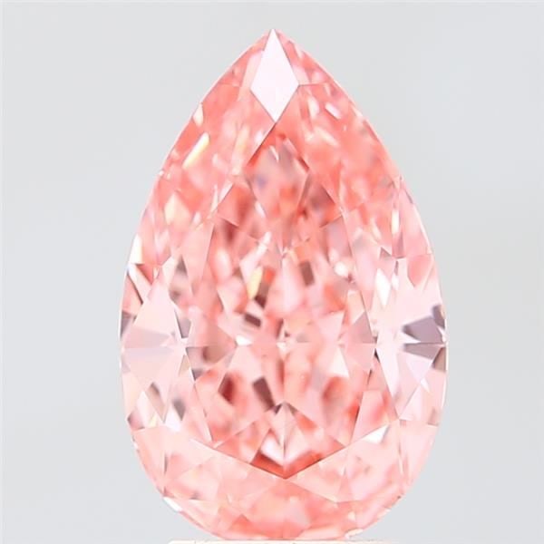 Loose Diamond - PEAR 3.87ct Fancy Vivid Pink VS1: Loose Diamond - PEAR 3.87ct Fancy Vivid Pink VS1 Source: This is a real non-mined Diamond that has been grown in a lab Shape: PEAR Carats: 3.87 Color: Fancy Vivid Pink Certification: IGI Video: