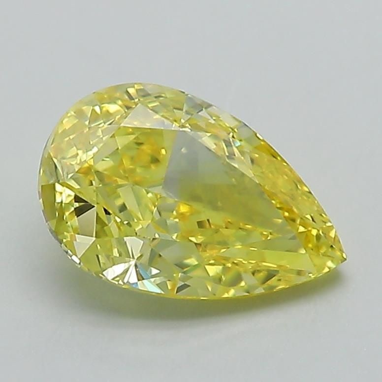 Loose Diamond - PEAR 1.53ct Fancy Vivid Yellow VVS1: Loose Diamond - PEAR 1.53ct Fancy Vivid Yellow VVS1 Source: This is a real non-mined Diamond that has been grown in a lab Shape: PEAR Carats: 1.53 Color: Fancy Vivid Yellow Certification: IGI Video: