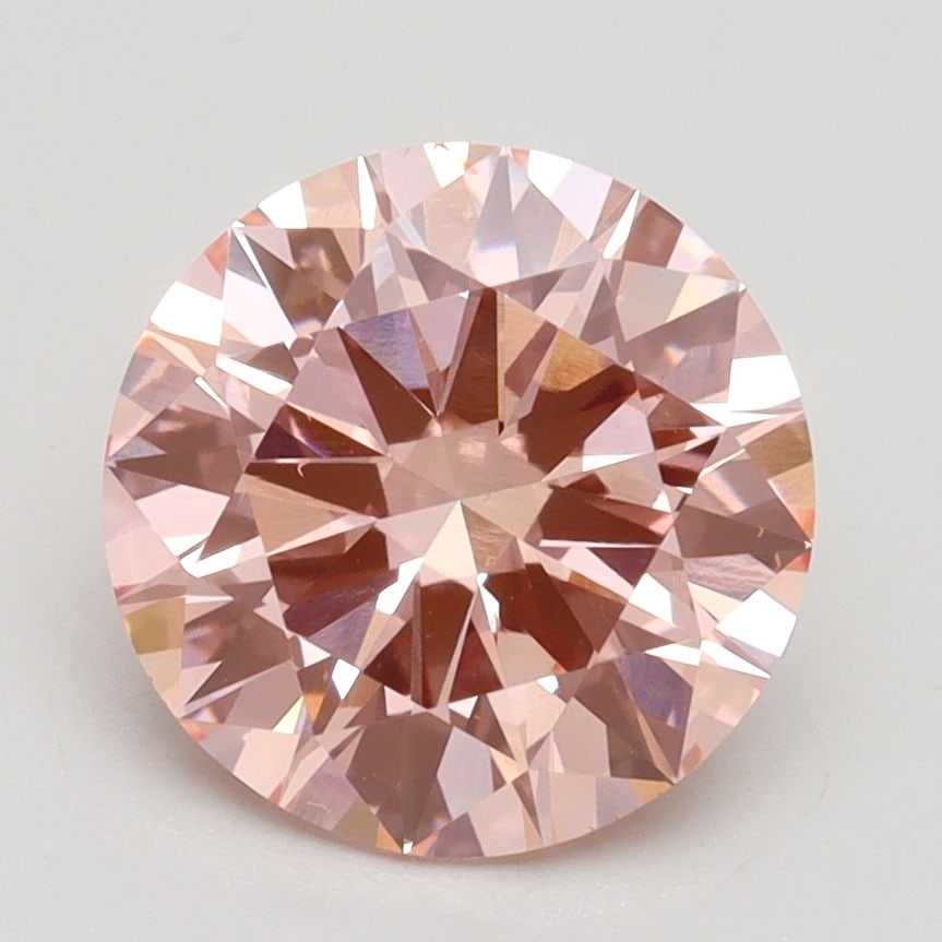 Loose Diamond - ROUND 2.31ct Fancy Intense Pink VS2: Loose Diamond - ROUND 2.31ct Fancy Intense Pink VS2 Source: This is a real non-mined Diamond that has been grown in a lab Shape: ROUND Carats: 2.31 Color: Fancy Intense Pink Certification: IGI Video: