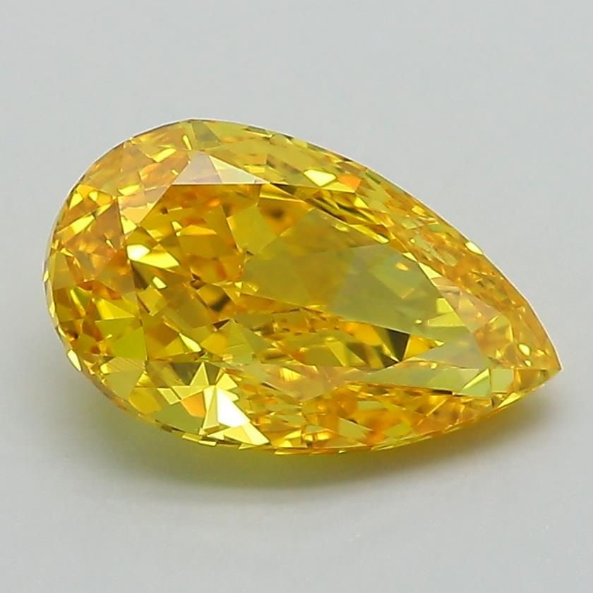 Loose Diamond - PEAR 2.06ct Fancy Vivid Yellow VVS2: Loose Diamond - PEAR 2.06ct Fancy Vivid Yellow VVS2 Source: This is a real non-mined Diamond that has been grown in a lab Shape: PEAR Carats: 2.06 Color: Fancy Vivid Yellow Certification: IGI Video: