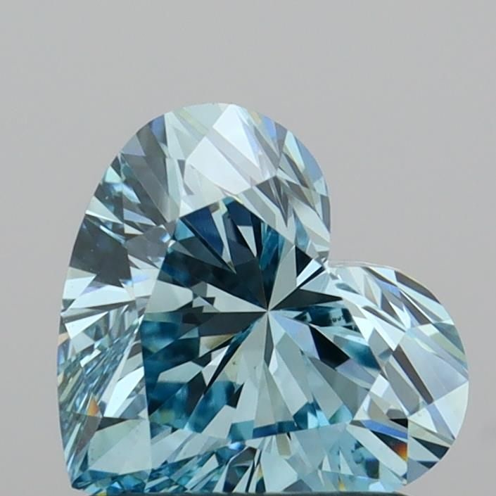 Loose Diamond - HEART 1.04ct Fancy Vivid Blue VS1: Loose Diamond - HEART 1.04ct Fancy Vivid Blue VS1 Source: This is a real non-mined Diamond that has been grown in a lab Shape: HEART Carats: 1.04 Color: Fancy Vivid Blue Certification: IGI Video: