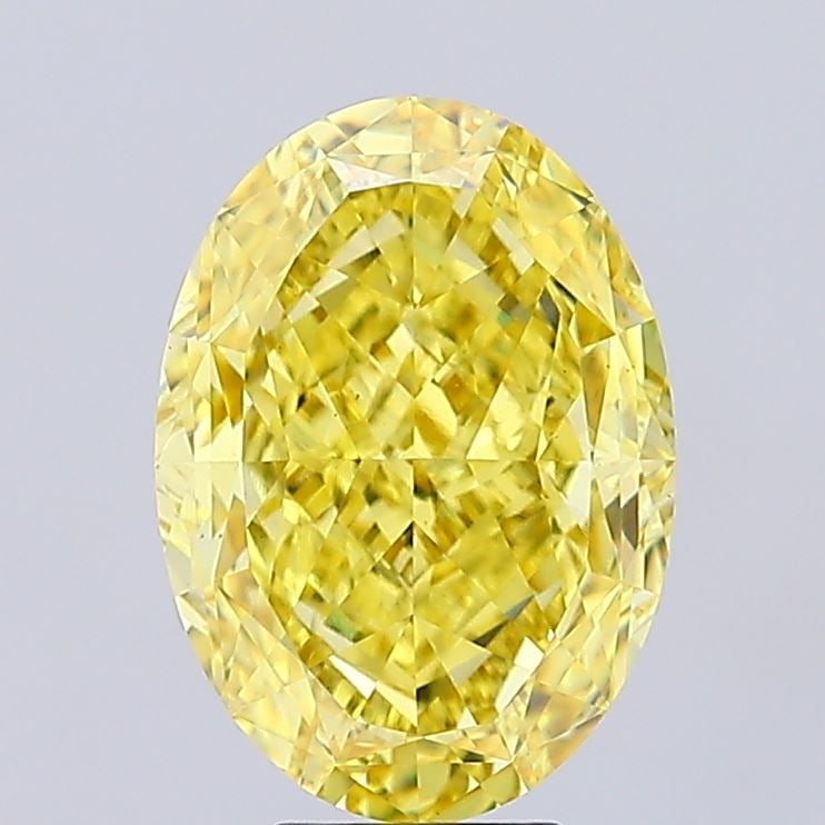 Loose Diamond - OVAL 7.42ct Fancy Vivid Yellow VS1: Loose Diamond - OVAL 7.42ct Fancy Vivid Yellow VS1 Source: This is a real non-mined Diamond that has been grown in a lab Shape: OVAL Carats: 7.42 Color: Fancy Vivid Yellow Certification: IGI Video: