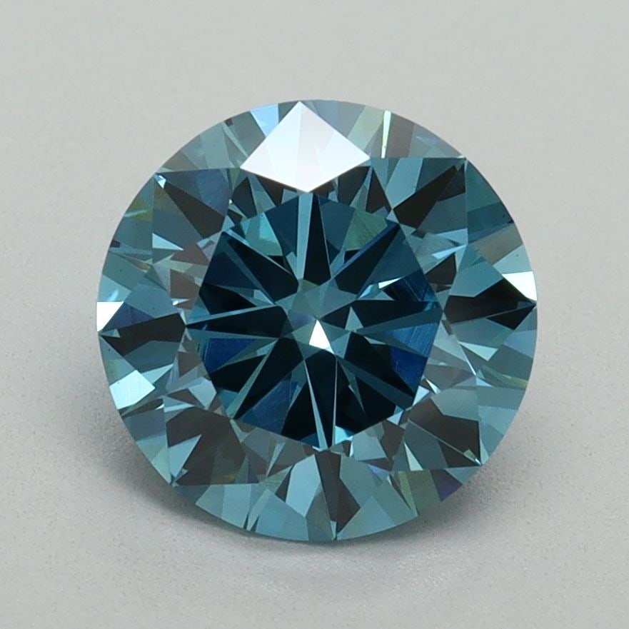Loose Diamond - ROUND 2.02ct Fancy Vivid Blue VS1: Loose Diamond - ROUND 2.02ct Fancy Vivid Blue VS1 Source: This is a real non-mined Diamond that has been grown in a lab Shape: ROUND Carats: 2.02 Color: Fancy Vivid Blue Certification: IGI Video: