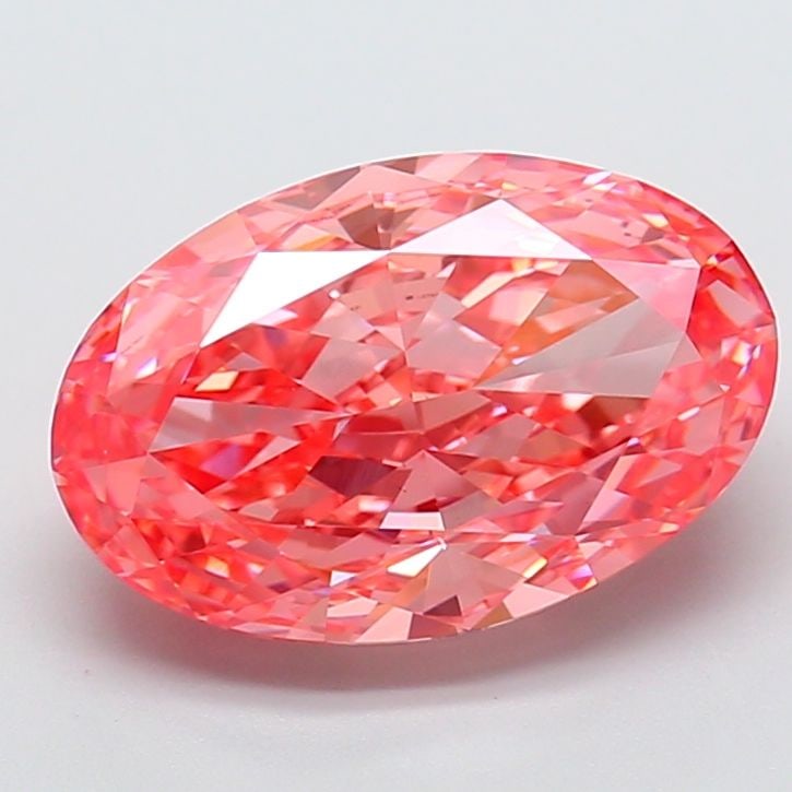 Loose Diamond - OVAL 7.66ct Fancy Vivid Pink VS1: Loose Diamond - OVAL 7.66ct Fancy Vivid Pink VS1 Source: This is a real non-mined Diamond that has been grown in a lab Shape: OVAL Carats: 7.66 Color: Fancy Vivid Pink Certification: IGI PLEASE NOTE: