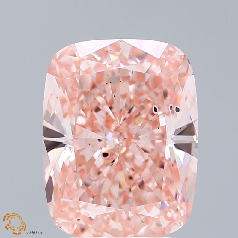 Loose Diamond - CUSHION BRILLIANT 5.04ct Fancy Vivid Pink SI1: Loose Diamond - CUSHION BRILLIANT 5.04ct Fancy Vivid Pink SI1 Source: This is a real non-mined Diamond that has been grown in a lab Shape: CUSHION BRILLIANT Carats: 5.04 Color: Fancy Vivid Pink Certif