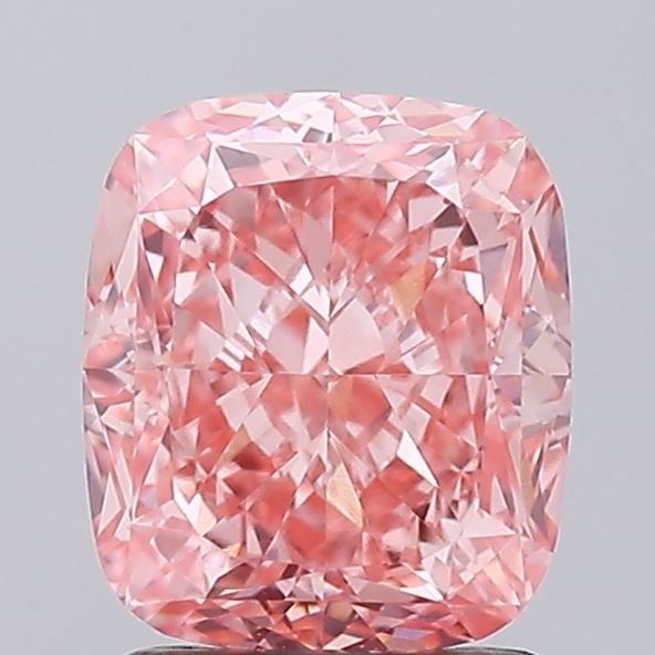 Loose Diamond - CUSHION MODIFIED 2.02ct Fancy Vivid Pink VVS2: Loose Diamond - CUSHION MODIFIED 2.02ct Fancy Vivid Pink VVS2 Source: This is a real non-mined Diamond that has been grown in a lab Shape: CUSHION MODIFIED Carats: 2.02 Color: Fancy Vivid Pink Certifi