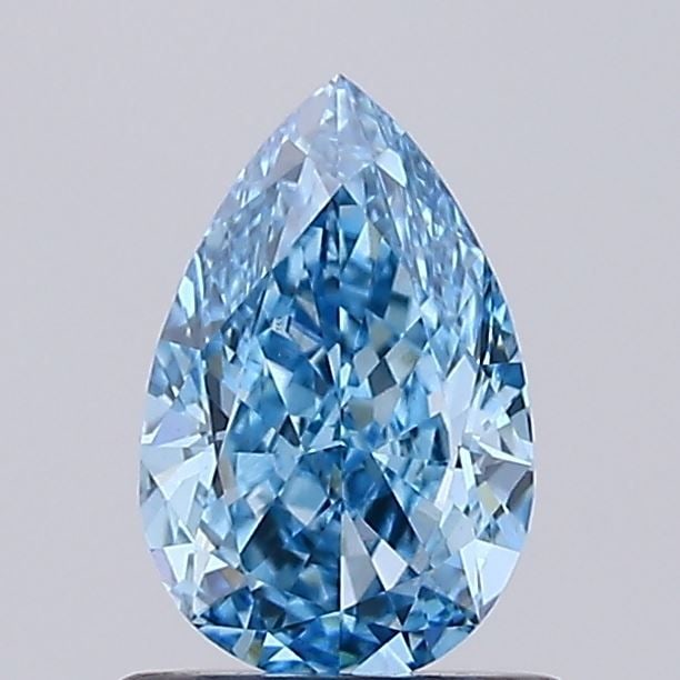Loose Diamond - PEAR 1.01ct Fancy Vivid Blue VS1: Loose Diamond - PEAR 1.01ct Fancy Vivid Blue VS1 Source: This is a real non-mined Diamond that has been grown in a lab Shape: PEAR Carats: 1.01 Color: Fancy Vivid Blue Certification: IGI Video: