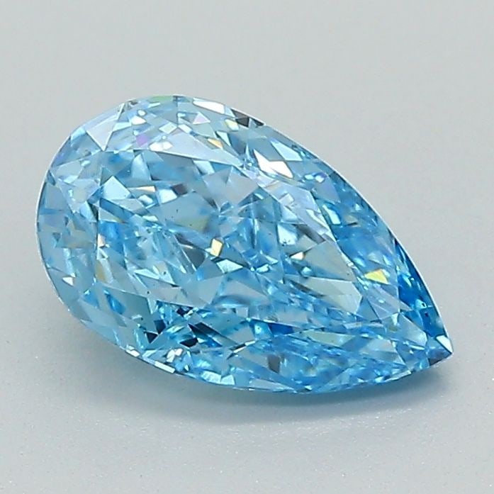 Loose Diamond - PEAR 1.19ct Fancy Vivid Blue VVS2: Loose Diamond - PEAR 1.19ct Fancy Vivid Blue VVS2 Source: This is a real non-mined Diamond that has been grown in a lab Shape: PEAR Carats: 1.19 Color: Fancy Vivid Blue Certification: IGI Video: