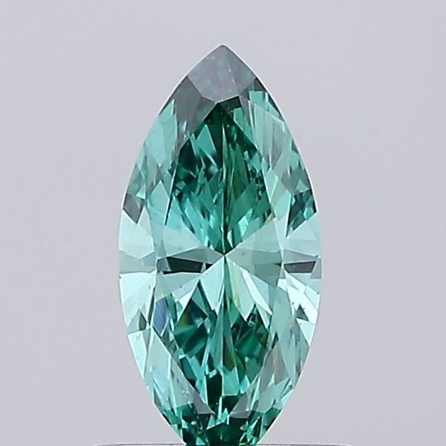Loose Diamond - MARQUISE 0.58ct Fancy Vivid Green VVS2: Loose Diamond - MARQUISE 0.58ct Fancy Vivid Green VVS2 Source: This is a real non-mined Diamond that has been grown in a lab Shape: MARQUISE Carats: 0.58 Color: Fancy Vivid Green Certification: IGI Vi