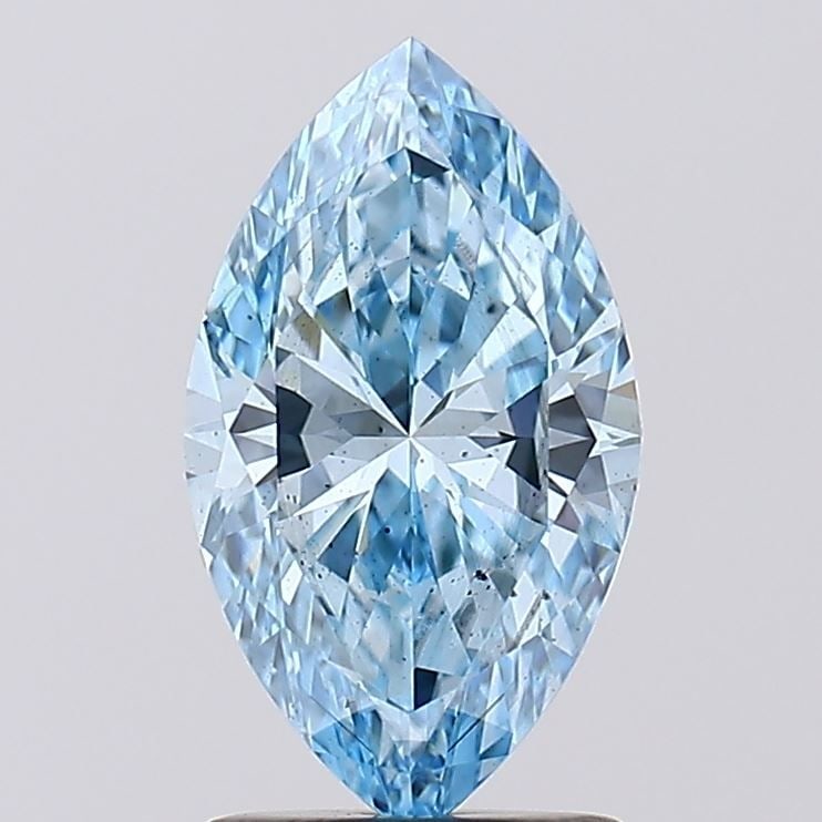Loose Diamond - MARQUISE 1.51ct Fancy Vivid Blue SI1: Loose Diamond - MARQUISE 1.51ct Fancy Vivid Blue SI1 Source: This is a real non-mined Diamond that has been grown in a lab Shape: MARQUISE Carats: 1.51 Color: Fancy Vivid Blue Certification: IGI Video