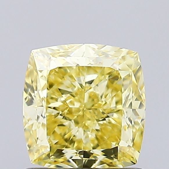 Loose Diamond - CUSHION MODIFIED 1.11ct Fancy Intense Yellow VVS2: Loose Diamond - CUSHION MODIFIED 1.11ct Fancy Intense Yellow VVS2 Source: This is a real non-mined Diamond that has been grown in a lab Shape: CUSHION MODIFIED Carats: 1.11 Color: Fancy Intense Yellow