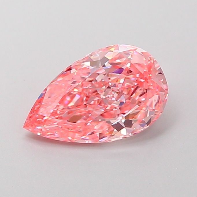Loose Diamond - PEAR 1.48ct Fancy Vivid Pink VVS2: Loose Diamond - PEAR 1.48ct Fancy Vivid Pink VVS2 Source: This is a real non-mined Diamond that has been grown in a lab Shape: PEAR Carats: 1.48 Color: Fancy Vivid Pink Certification: IGI Video: