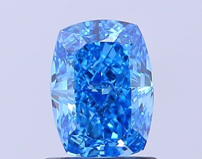 Loose Diamond - CUSHION MODIFIED 1.02ct Fancy Vivid Blue VS1: Loose Diamond - CUSHION MODIFIED 1.02ct Fancy Vivid Blue VS1 Source: This is a real non-mined Diamond that has been grown in a lab Shape: CUSHION MODIFIED Carats: 1.02 Color: Fancy Vivid Blue Certific
