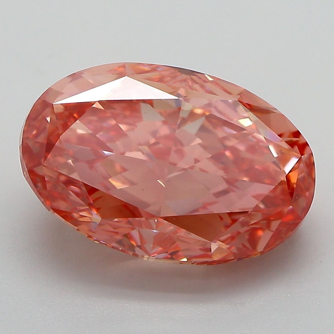 Loose Diamond - OVAL 7.7ct Fancy Vivid Pink VS2: Loose Diamond - OVAL 7.7ct Fancy Vivid Pink VS2 Source: This is a real non-mined Diamond that has been grown in a lab Shape: OVAL Carats: 7.7 Color: Fancy Vivid Pink Certification: IGI Video: