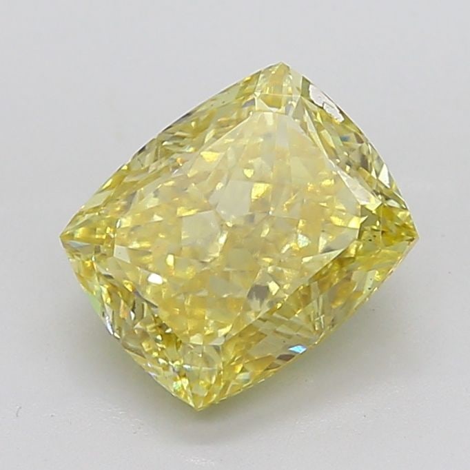 Loose Diamond - CUSHION MODIFIED 5.03ct Fancy Yellow VS2: Loose Diamond - CUSHION MODIFIED 5.03ct Fancy Yellow VS2 Source: This is a real non-mined Diamond that has been grown in a lab Shape: CUSHION MODIFIED Carats: 5.03 Color: Fancy Yellow Certification: I