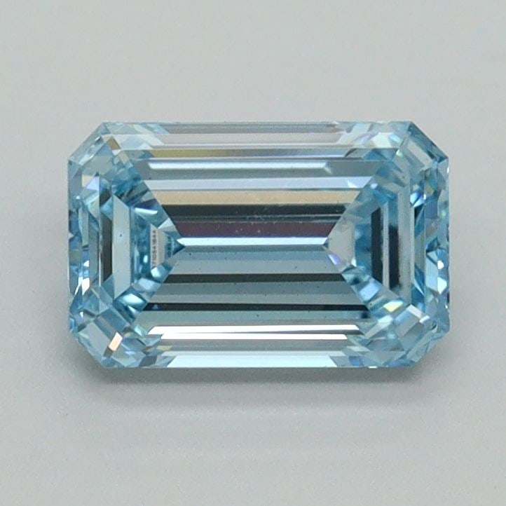Loose Diamond - EMERALD 1.04ct Fancy Vivid Blue VS2: Loose Diamond - EMERALD 1.04ct Fancy Vivid Blue VS2 Source: This is a real non-mined Diamond that has been grown in a lab Shape: EMERALD Carats: 1.04 Color: Fancy Vivid Blue Certification: IGI Video: