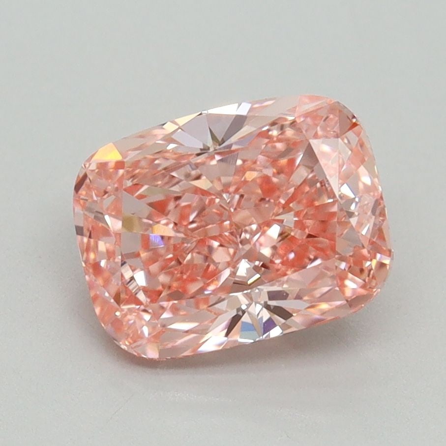 Loose Diamond - CUSHION MODIFIED 2.03ct Fancy Vivid Pink VVS2: Loose Diamond - CUSHION MODIFIED 2.03ct Fancy Vivid Pink VVS2 Source: This is a real non-mined Diamond that has been grown in a lab Shape: CUSHION MODIFIED Carats: 2.03 Color: Fancy Vivid Pink Certifi