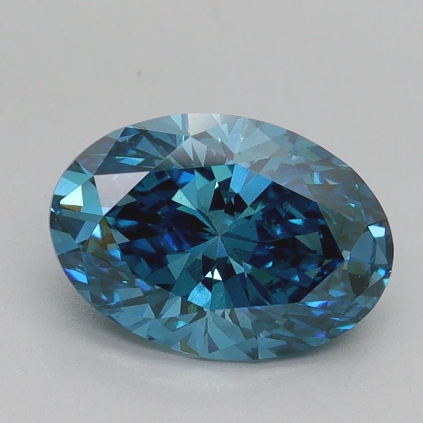 Loose Diamond - OVAL 1.55ct Fancy Vivid Blue VS2: Loose Diamond - OVAL 1.55ct Fancy Vivid Blue VS2 Source: This is a real non-mined Diamond that has been grown in a lab Shape: OVAL Carats: 1.55 Color: Fancy Vivid Blue Certification: IGI Video: