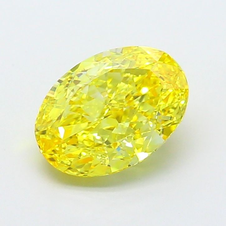 Loose Diamond - OVAL 2.25ct Fancy Intense Yellow VVS1: Loose Diamond - OVAL 2.25ct Fancy Intense Yellow VVS1 Source: This is a real non-mined Diamond that has been grown in a lab Shape: OVAL Carats: 2.25 Color: Fancy Intense Yellow Certification: IGI Vide