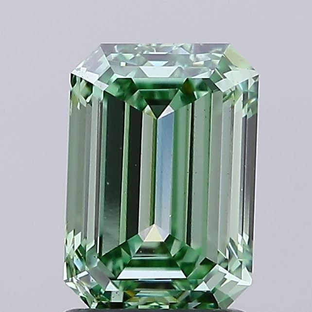 Loose Diamond - EMERALD 1.88ct Fancy Vivid Green VS1: Loose Diamond - EMERALD 1.88ct Fancy Vivid Green VS1 Source: This is a real non-mined Diamond that has been grown in a lab Shape: EMERALD Carats: 1.88 Color: Fancy Vivid Green Certification: IGI PLEAS