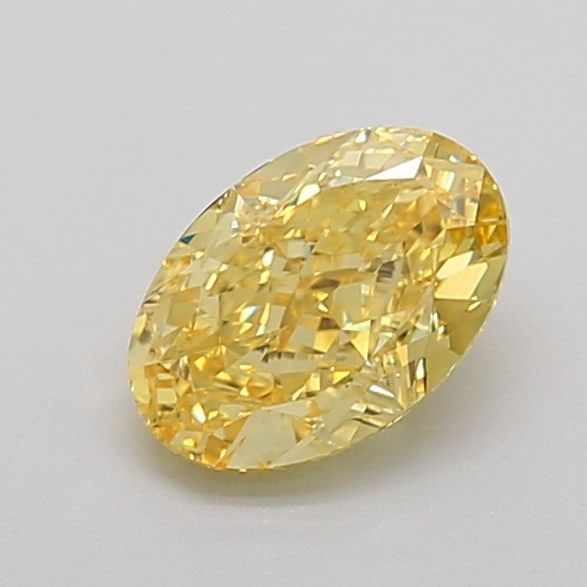 Loose Diamond - OVAL 1.14ct Fancy Vivid Yellow VVS2: Loose Diamond - OVAL 1.14ct Fancy Vivid Yellow VVS2 Source: This is a real non-mined Diamond that has been grown in a lab Shape: OVAL Carats: 1.14 Color: Fancy Vivid Yellow Certification: IGI Video:
