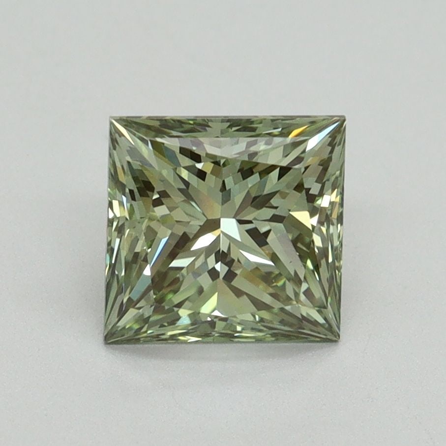 Loose Diamond - PRINCESS 1.61ct Fancy Vivid Green VS1: Loose Diamond - PRINCESS 1.61ct Fancy Vivid Green VS1 Source: This is a real non-mined Diamond that has been grown in a lab Shape: PRINCESS Carats: 1.61 Color: Fancy Vivid Green Certification: IGI Vid