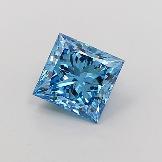 Loose Diamond - PRINCESS 1.0ct Fancy Vivid Blue VS2: Loose Diamond - PRINCESS 1.0ct Fancy Vivid Blue VS2 Source: This is a real non-mined Diamond that has been grown in a lab Shape: PRINCESS Carats: 1.0 Color: Fancy Vivid Blue Certification: IGI Video:
