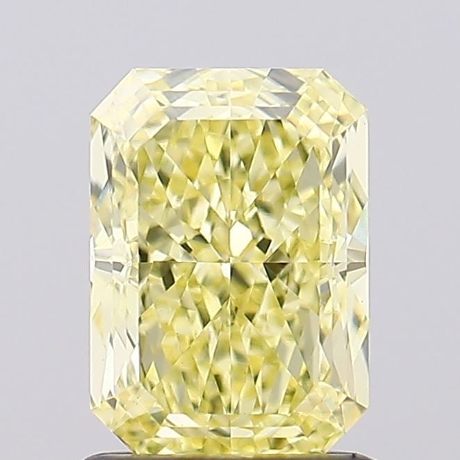 Loose Diamond - RADIANT 1.35ct Fancy Intense Yellow VS1: Loose Diamond - RADIANT 1.35ct Fancy Intense Yellow VS1 Source: This is a real non-mined Diamond that has been grown in a lab Shape: RADIANT Carats: 1.35 Color: Fancy Intense Yellow Certification: IGI