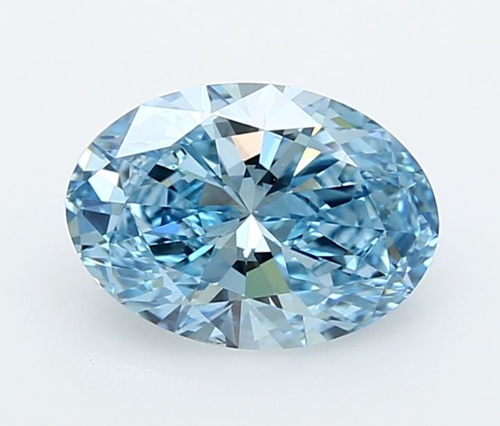 Loose Diamond - OVAL 2.02ct Fancy Intense Blue VVS2: Loose Diamond - OVAL 2.02ct Fancy Intense Blue VVS2 Source: This is a real non-mined Diamond that has been grown in a lab Shape: OVAL Carats: 2.02 Color: Fancy Intense Blue Certification: IGI Video: