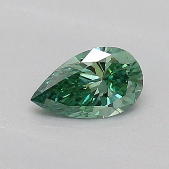 Loose Diamond - PEAR 0.16ct Fancy Vivid Green VS2: Loose Diamond - PEAR 0.16ct Fancy Vivid Green VS2 Source: This is a real non-mined Diamond that has been grown in a lab Shape: PEAR Carats: 0.16 Color: Fancy Vivid Green Certification: IGI PLEASE NOTE