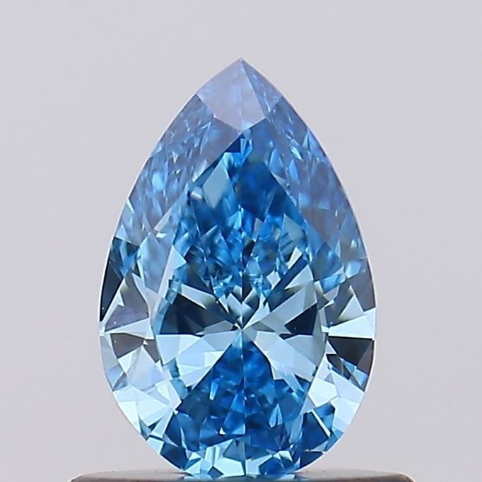 Loose Diamond - PEAR 0.57ct Fancy Vivid Blue VS1: Loose Diamond - PEAR 0.57ct Fancy Vivid Blue VS1 Source: This is a real non-mined Diamond that has been grown in a lab Shape: PEAR Carats: 0.57 Color: Fancy Vivid Blue Certification: IGI Video: