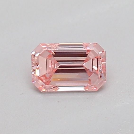 Loose Diamond - EMERALD 0.16ct Fancy Intense Pink VS2: Loose Diamond - EMERALD 0.16ct Fancy Intense Pink VS2 Source: This is a real non-mined Diamond that has been grown in a lab Shape: EMERALD Carats: 0.16 Color: Fancy Intense Pink Certification: IGI PLE