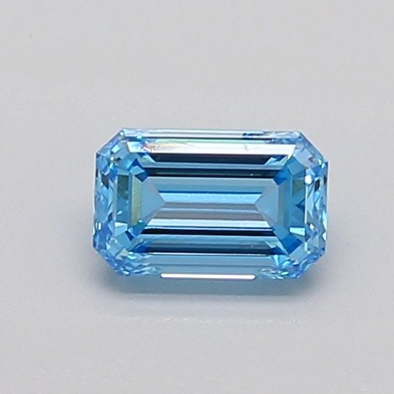 Loose Diamond - EMERALD 0.48ct Fancy Vivid Blue VVS1: Loose Diamond - EMERALD 0.48ct Fancy Vivid Blue VVS1 Source: This is a real non-mined Diamond that has been grown in a lab Shape: EMERALD Carats: 0.48 Color: Fancy Vivid Blue Certification: IGI Video: