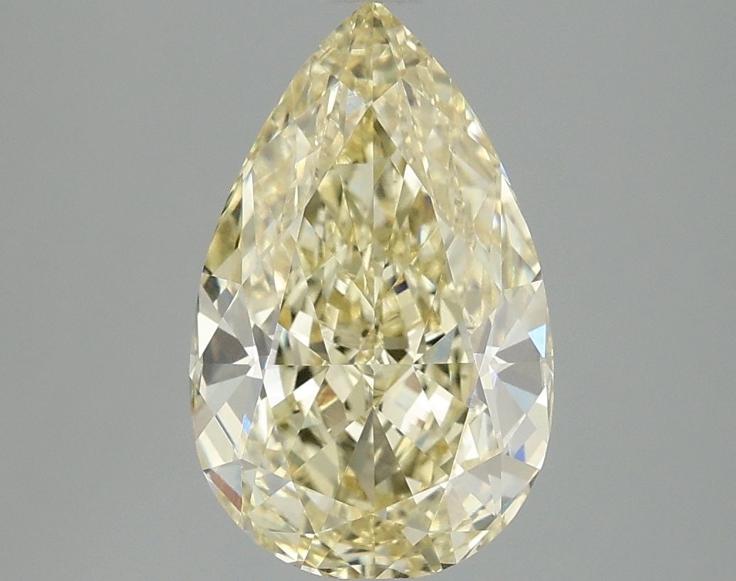 Loose Diamond - PEAR 3.1ct Fancy Intense Yellow VVS2: Loose Diamond - PEAR 3.1ct Fancy Intense Yellow VVS2 Source: This is a real non-mined Diamond that has been grown in a lab Shape: PEAR Carats: 3.1 Color: Fancy Intense Yellow Certification: IGI Video: