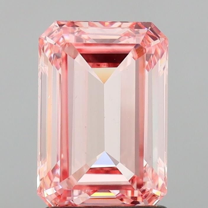 Loose Diamond - EMERALD 1.71ct Fancy Intense Pink VS1: Loose Diamond - EMERALD 1.71ct Fancy Intense Pink VS1 Source: This is a real non-mined Diamond that has been grown in a lab Shape: EMERALD Carats: 1.71 Color: Fancy Intense Pink Certification: IGI Vid