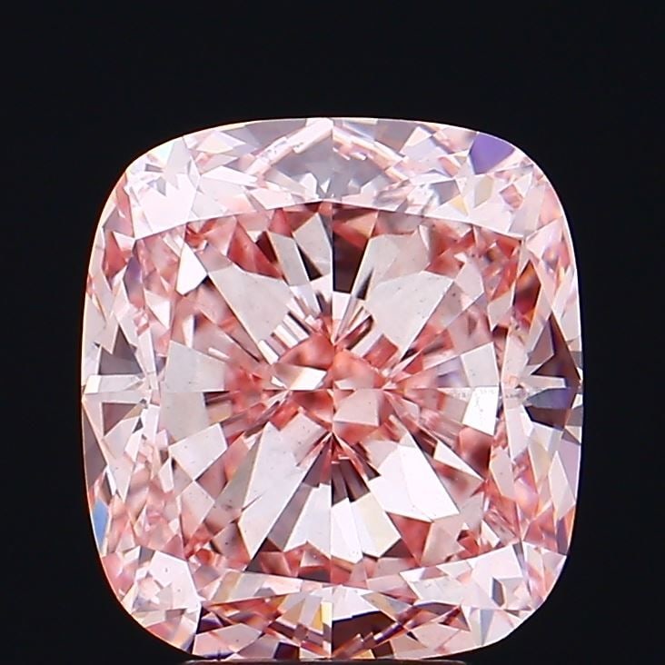 Loose Diamond - CUSHION BRILLIANT 6.13ct Fancy Intense Pink VS2: Loose Diamond - CUSHION BRILLIANT 6.13ct Fancy Intense Pink VS2 Source: This is a real non-mined Diamond that has been grown in a lab Shape: CUSHION BRILLIANT Carats: 6.13 Color: Fancy Intense Pink Ce