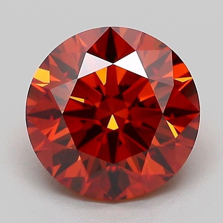 Ideal Loose Diamond - ROUND 2.04ct Fancy Vivid Orange VS1: Ideal Loose Diamond - ROUND 2.04ct Fancy Vivid Orange VS1 Source: This is a real non-mined Diamond that has been grown in a lab Shape: ROUND Carats: 2.04 Color: Fancy Vivid Orange Certification: IGI V